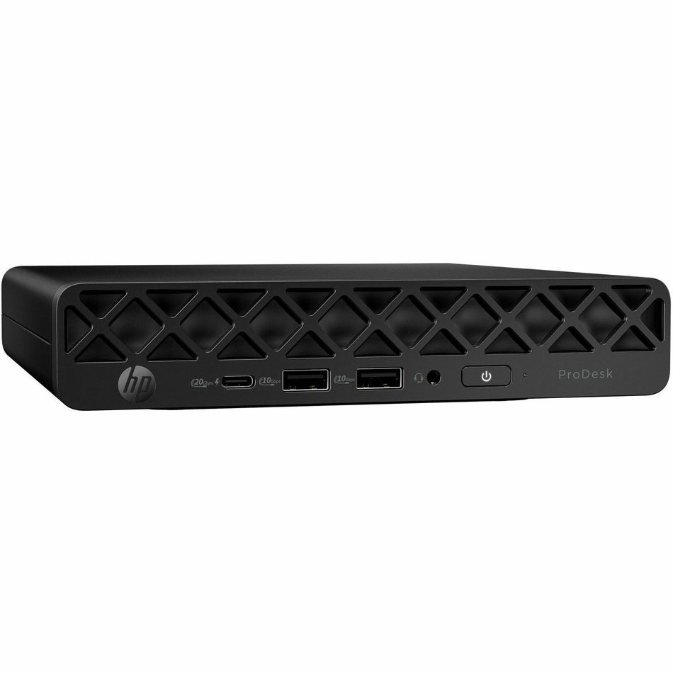 HP ProDesk 4 G1i Desktop Computer - Intel Core Ultra 7 265T - vPro Technology - 64 GB - 1 TB PCI Express NVMe SSD - Mini PC - Jack Black - D32LNUT#ABA