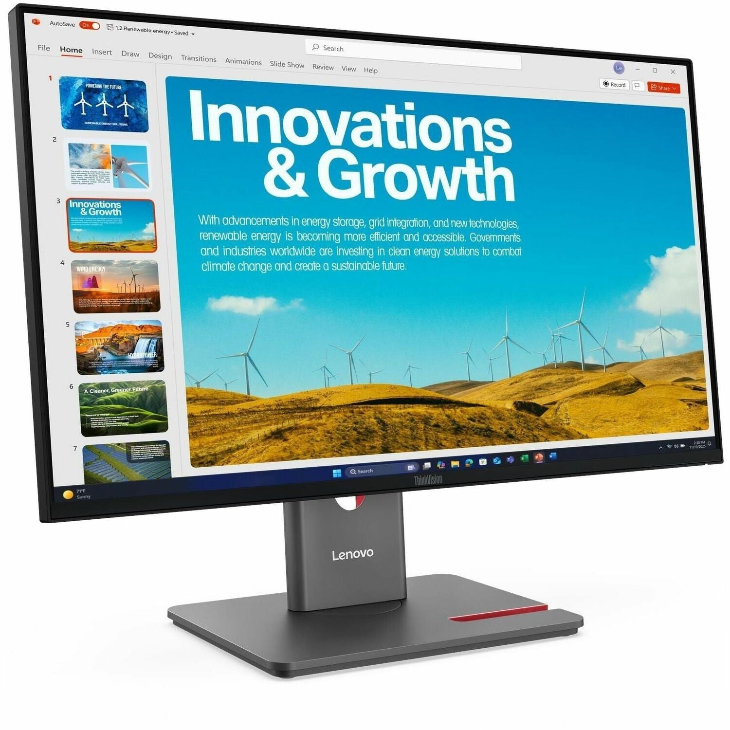 Lenovo ThinkVision P24QD-40 24" Class WQHD LED Monitor - 16:9 - Eclipse Black - 64B1GAR1UZ