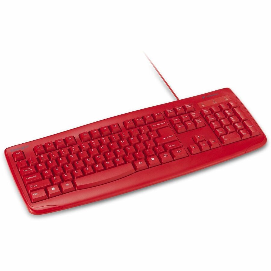 Kensington Pro Fit Wired Washable Keyboard - Red - K75237NA