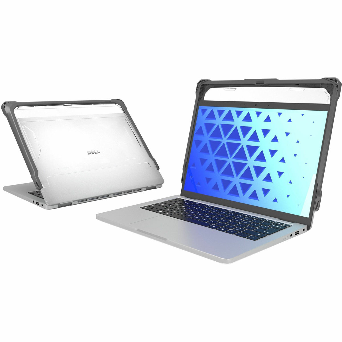 MAXCases Extreme Shell-F TOP ONLY Chromebook Case for Dell Pro Plus 13" 2:1 Convertible (Windows/PB 13255) (Grey) - DLESF3TP13P2GRY