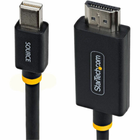 StarTech 6ft (1.8m) Mini DisplayPort to HDMI Adapter Cable, 4K 60Hz with HBR3/HDCP 2.3/DPCP, MDP to HDMI 2.0 Active Video Converter - 6F-MDP-HDMI2-4K60