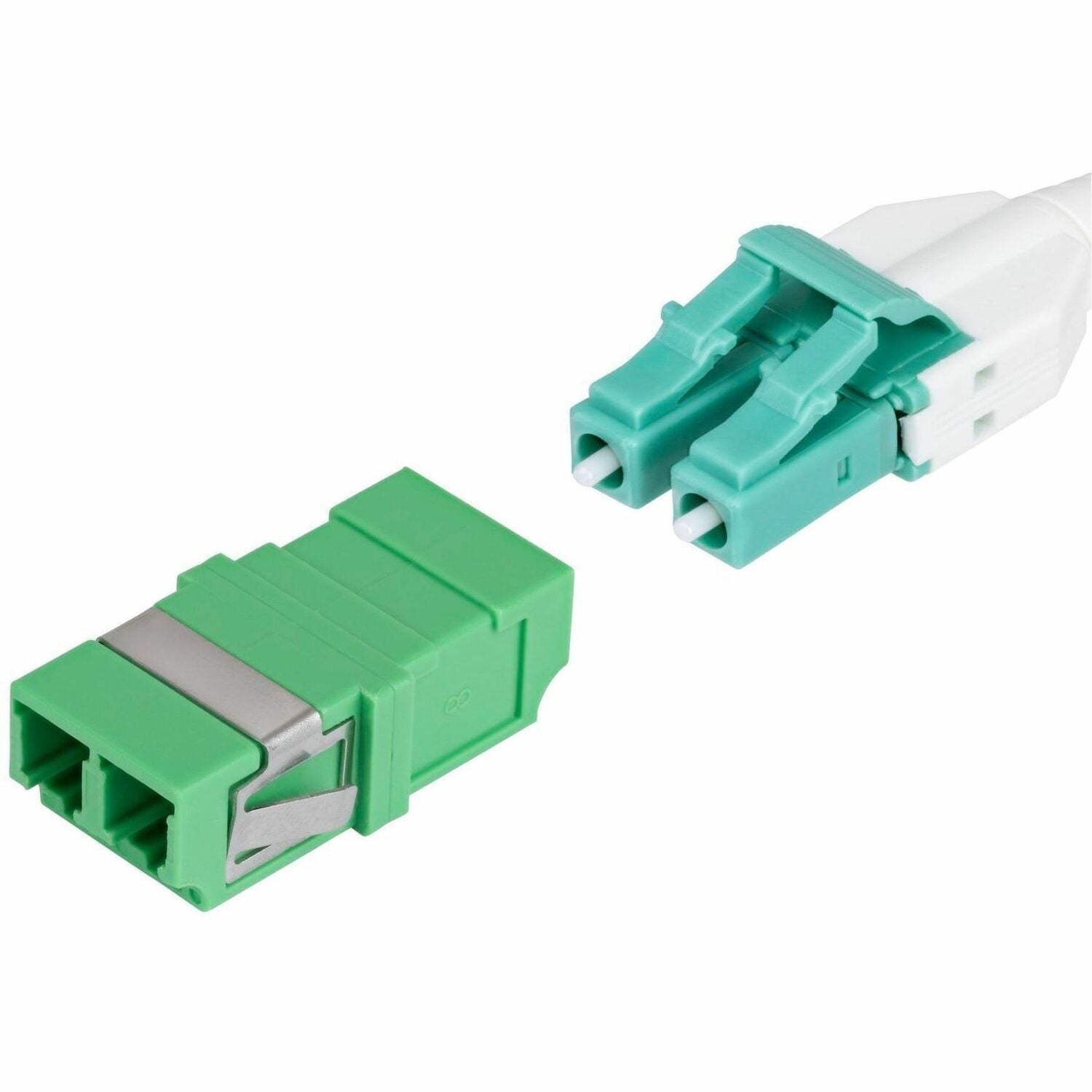 StarTech LC to LC Coupler 10 Pack, OS2 Single Mode SC Footprint LC Fiber Optic Coupler without Flange, LC/APC Duplex Adapter - DUPLEXLCAPCNOF