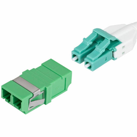 StarTech LC to LC Coupler 10 Pack, OS2 Single Mode SC Footprint LC Fiber Optic Coupler without Flange, LC/APC Duplex Adapter - DUPLEXLCAPCNOF