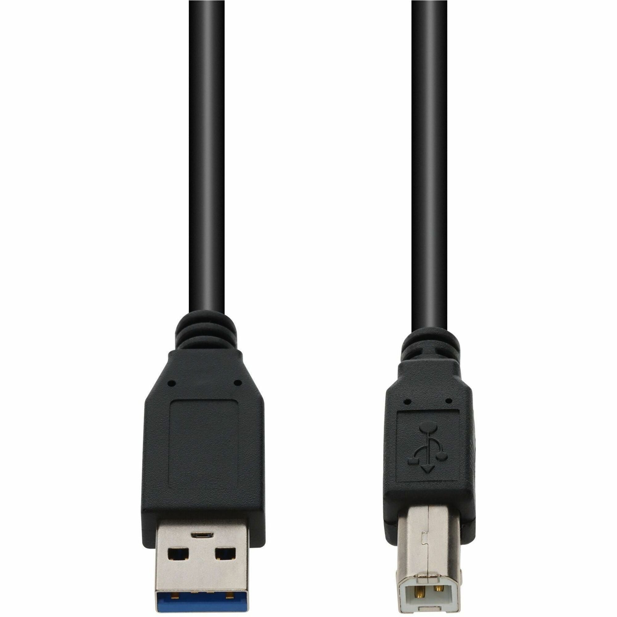 AddOn 15ft USB A 3.0 Male to USB B 3.0 Male Black Cable - USB3EXTAB15-AO