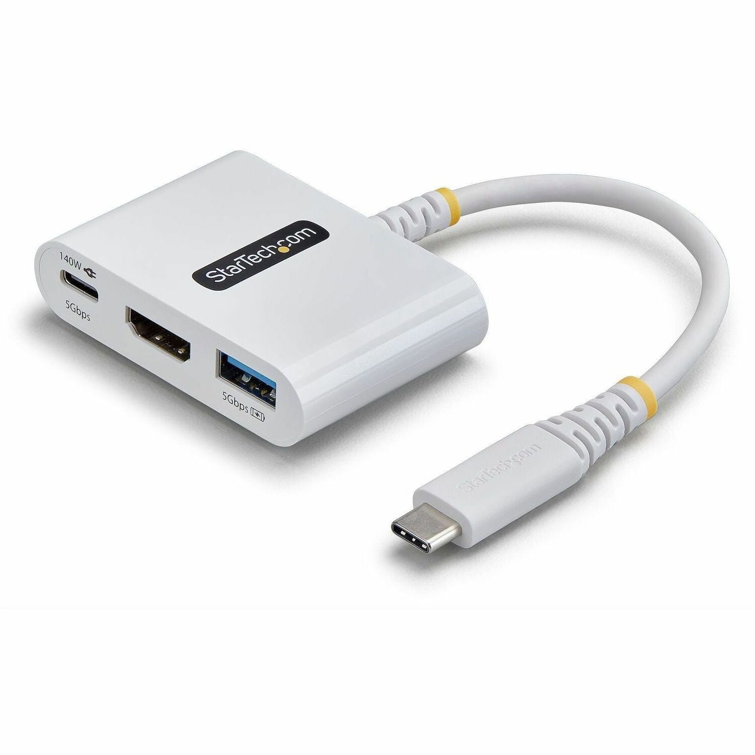 StarTech USB-C to HDMI Multiport Adapter with 140W PD Charging, 4K 60Hz HDMI, USB 5Gbps Hub, Mini Dock - 168W-USBC-MULTIPORT