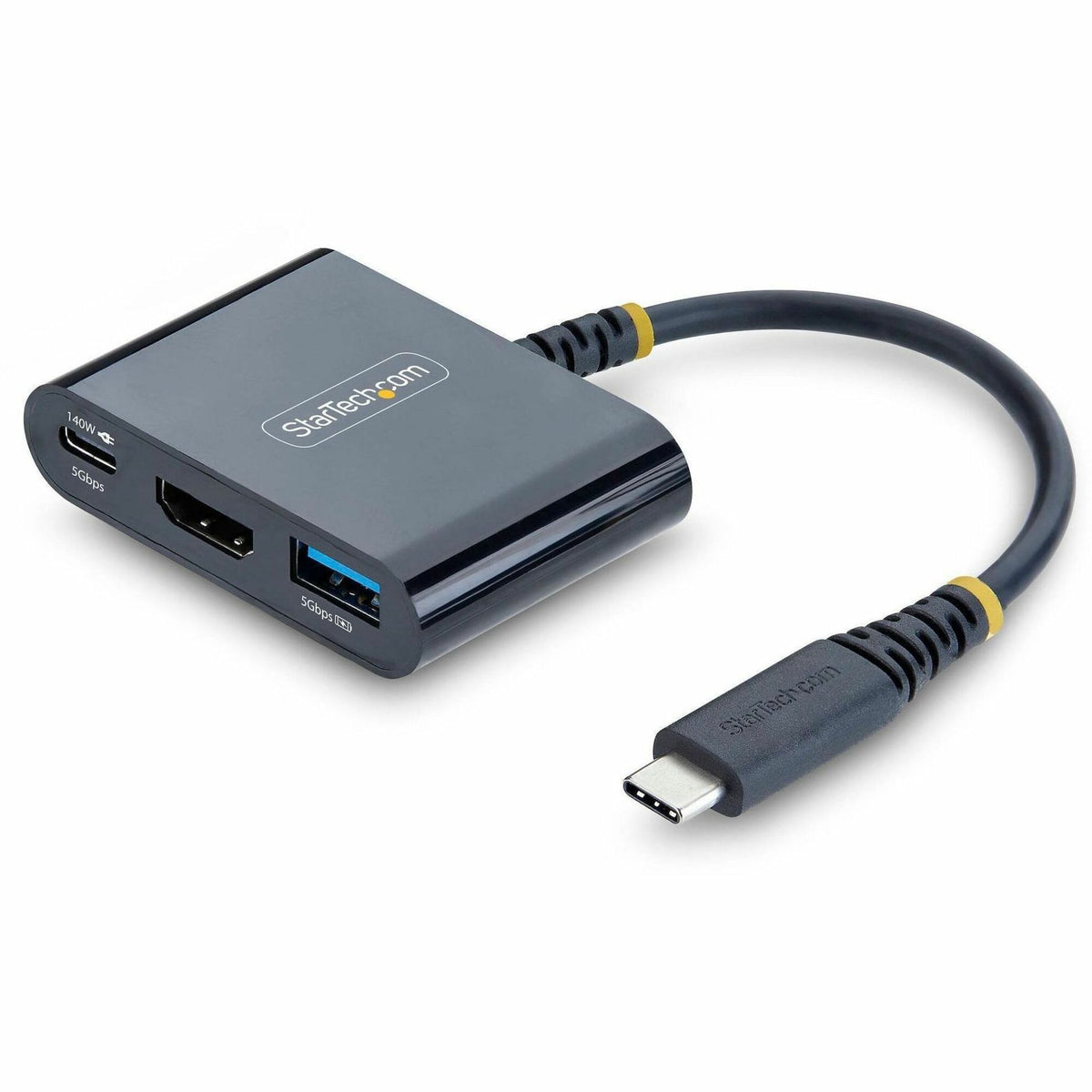 StarTech USB-C to HDMI Multiport Adapter with 140W PD Charging, 4K 60Hz HDMI, USB 5Gbps Hub, Mini Dock - 168B-USBC-MULTIPORT