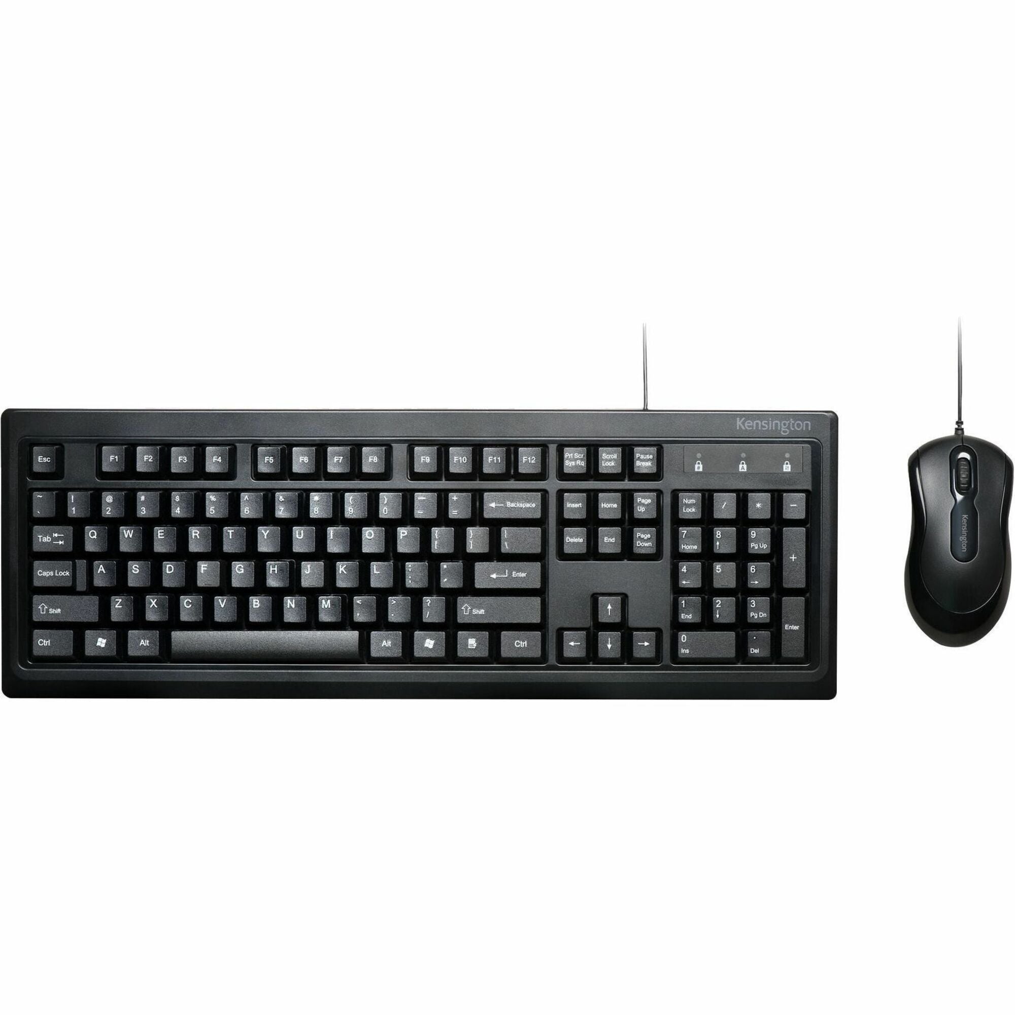Kensington ValuKeyboard Desktop Set - Wired - K72398NA