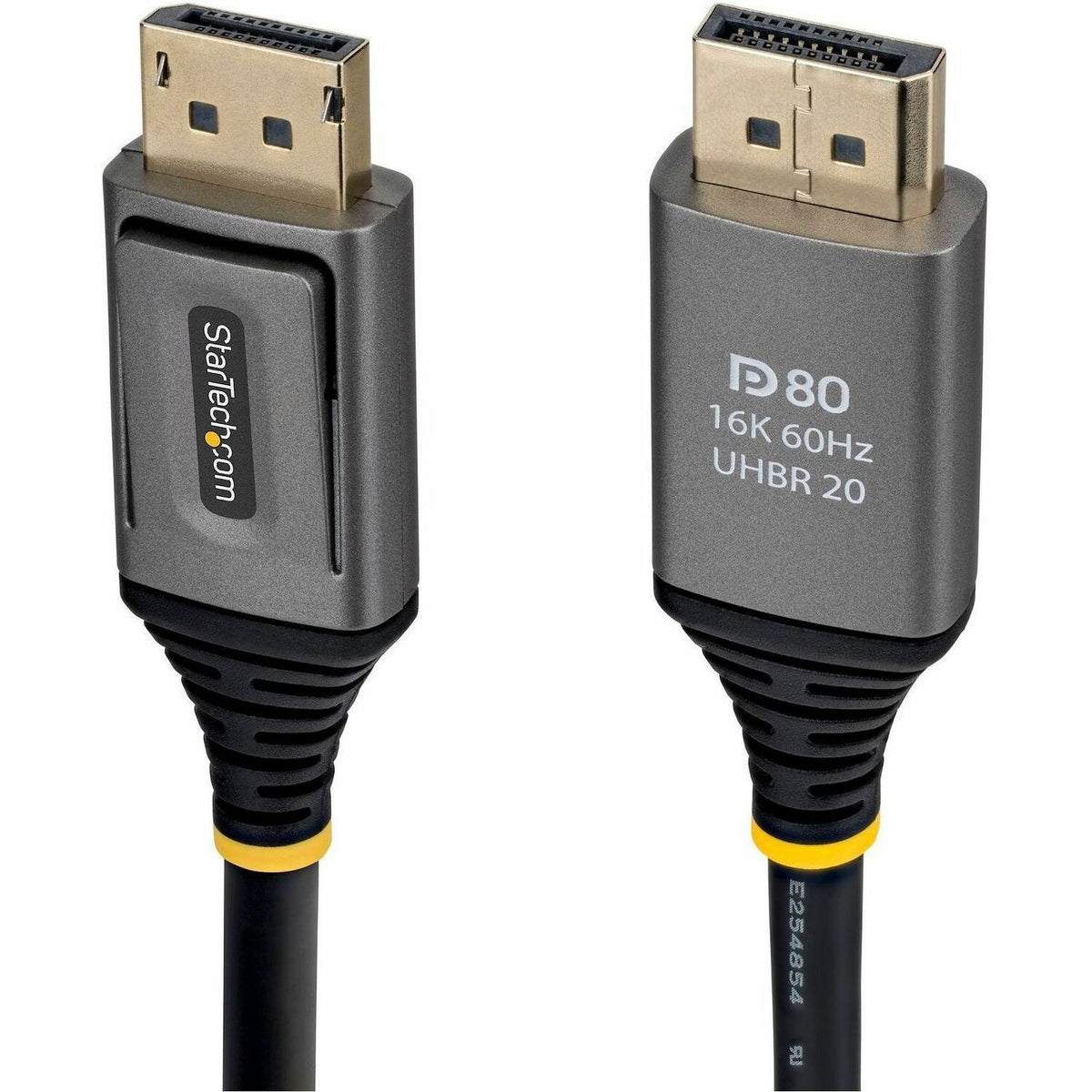 StarTech 50cm DisplayPort 2.1 Cable, VESA Certified DP80 DisplayPort Cable, 10K/8K 60Hz, 16K 60Hz/8K 240Hz w/DSC 1.2a, DP 2.1 Cord - DP21V-50C-DP80-CABLE