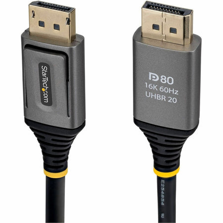 StarTech 50cm DisplayPort 2.1 Cable, VESA Certified DP80 DisplayPort Cable, 10K/8K 60Hz, 16K 60Hz/8K 240Hz w/DSC 1.2a, DP 2.1 Cord - DP21V-50C-DP80-CABLE