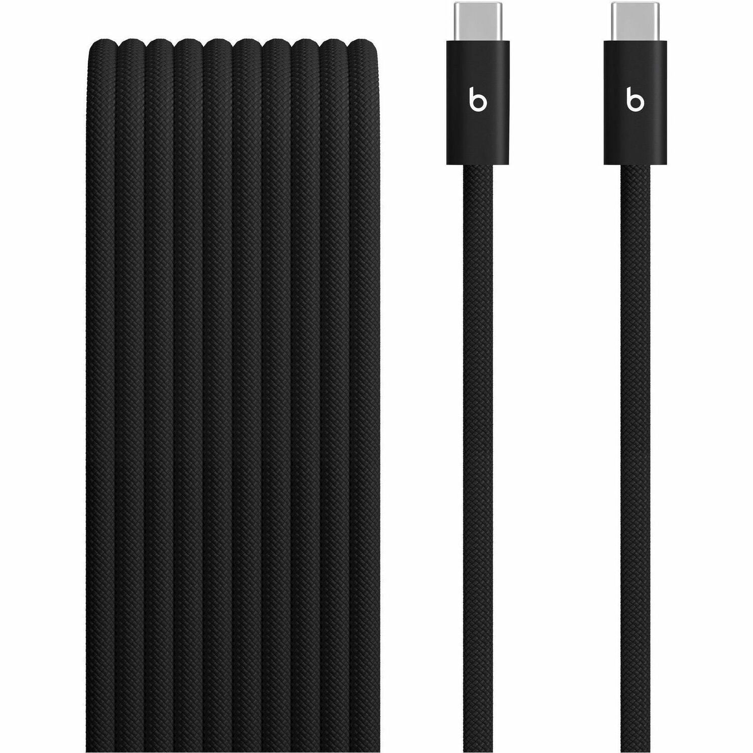 Beats by Dr. Dre USB-C to USB-C Woven Cable (3 m / 10 ft) - Bolt Black - MHX64LL/A