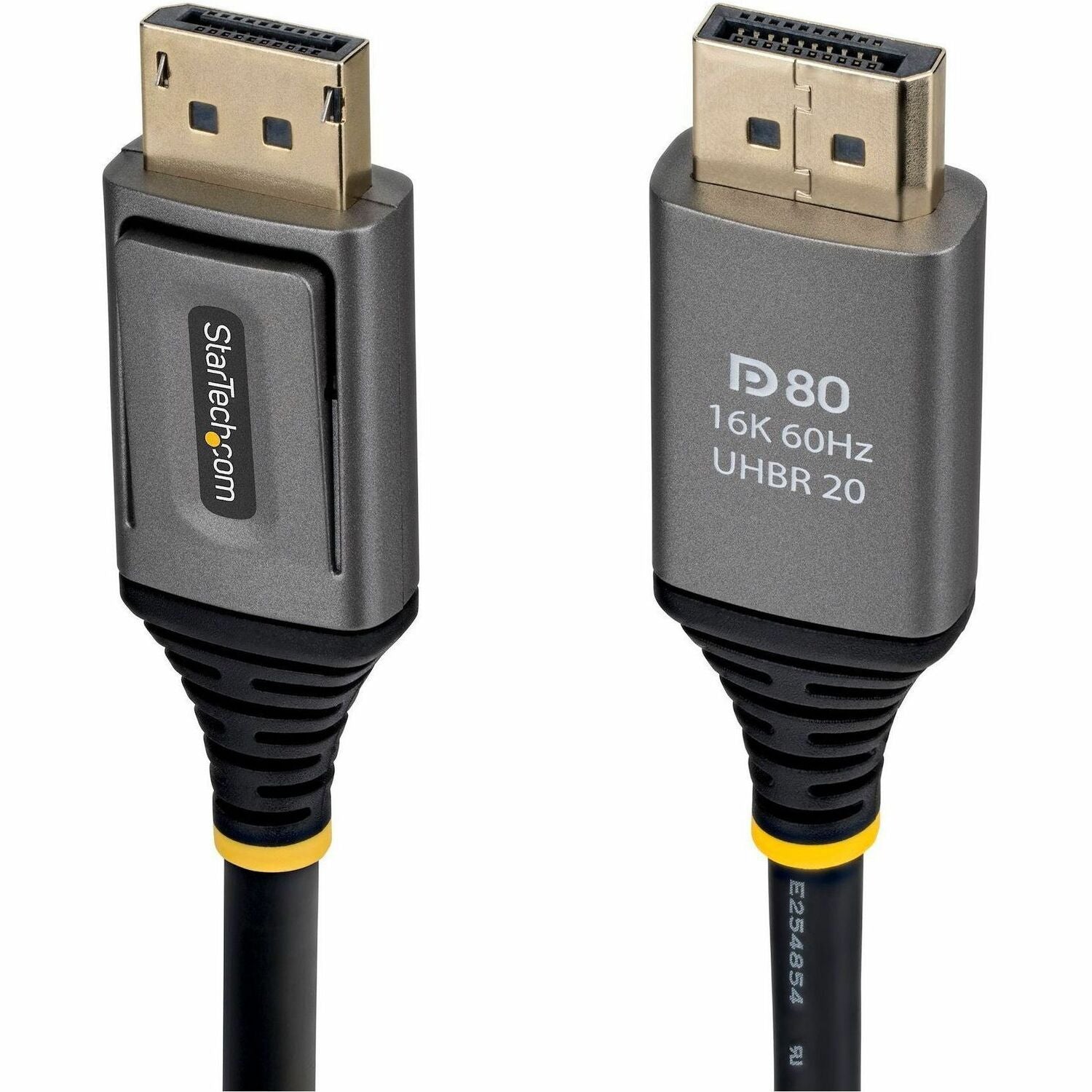 StarTech 3ft DisplayPort 2.1 Cable, VESA Certified DP80 DisplayPort Cable, 10K/8K 60Hz, 16K 60Hz/8K 240Hz w/DSC 1.2a, DP 2.1 Cord - DP21V-3F-DP80-CABLE