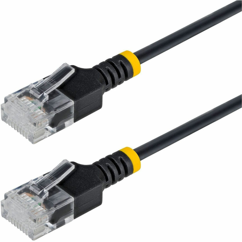 StarTech 14ft Black Ultra Slim CAT6a Ethernet Cable, Snagless, UTP, Bare Copper Wire, 34AWG Slim RJ45 Patch Cord - N6APATUTP34BKS-14FT