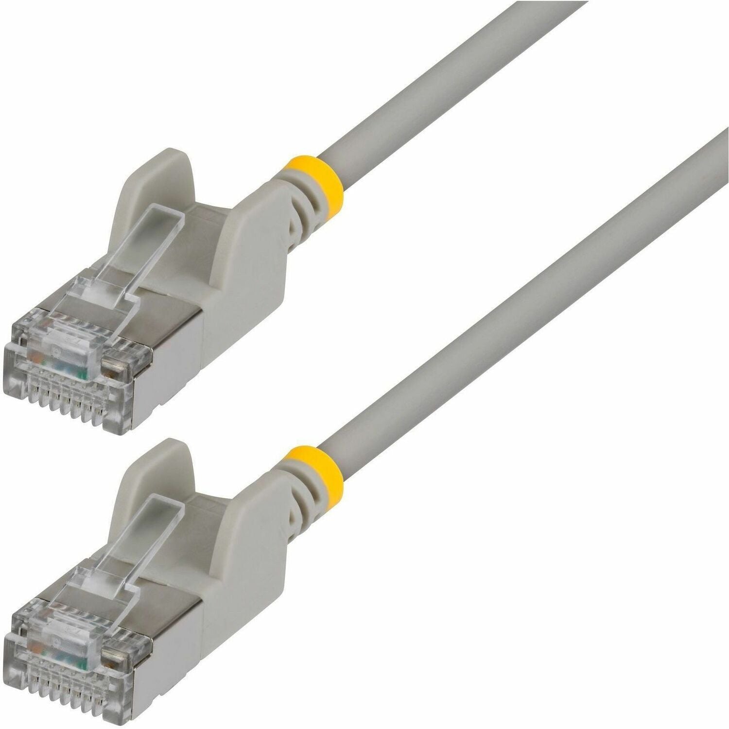 StarTech 5ft Gray Ultra Slim Cat6A Ethernet Cable, Snagless, FTP, Bare Copper Wire, 34AWG Slim RJ45 Patch Cord - N6APATSTP34GRS-5FT