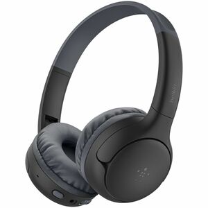 Belkin SoundForm Mini 2 Wireless On-Ear Headphones for Kids, Black - AUD012FQBK