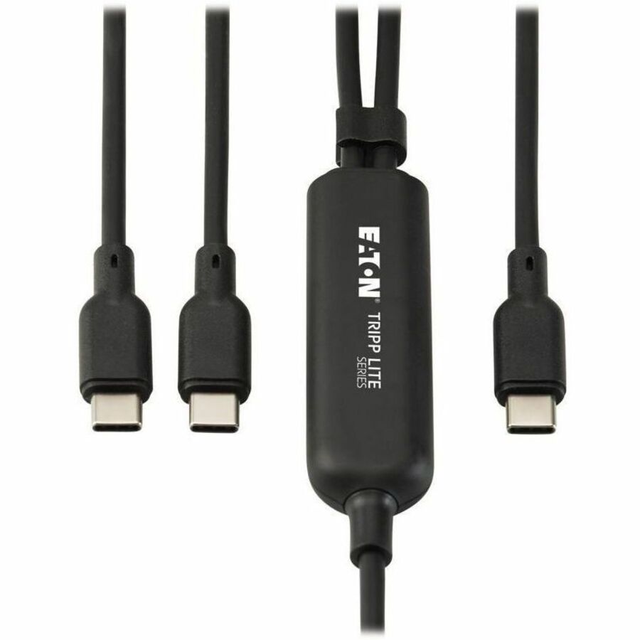 Tripp Lite series 2-in-1 USB-C Charging Cable (M/2xM) - 140W PD 3.1 Charging, 4 ft. (1.2 m) - U420P-2X4-140W