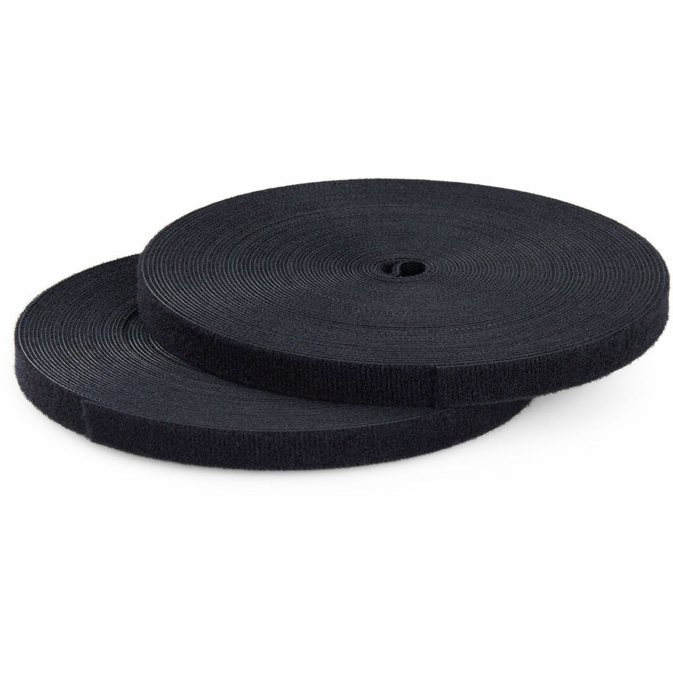 StarTech.com 50ft Roll of Hook-and-Loop Cable Tie - Black - HKLP5005B