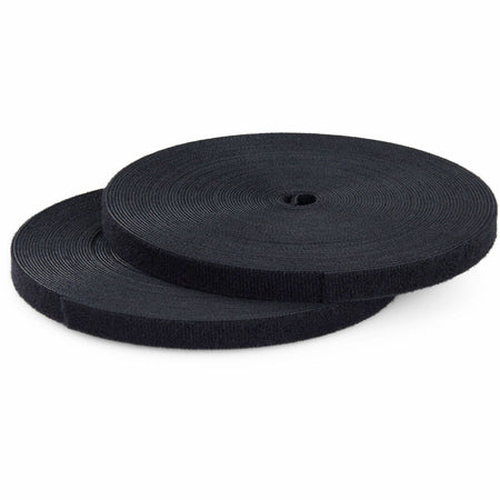 StarTech.com 25ft Roll of Hook-and-Loop Cable Tie - Black - HKLP2505B