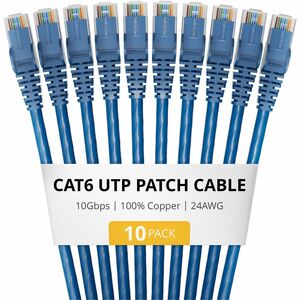 StarTech.com Category 6 UTP Patch Network Cable - CAT6UTP18INBL10PK