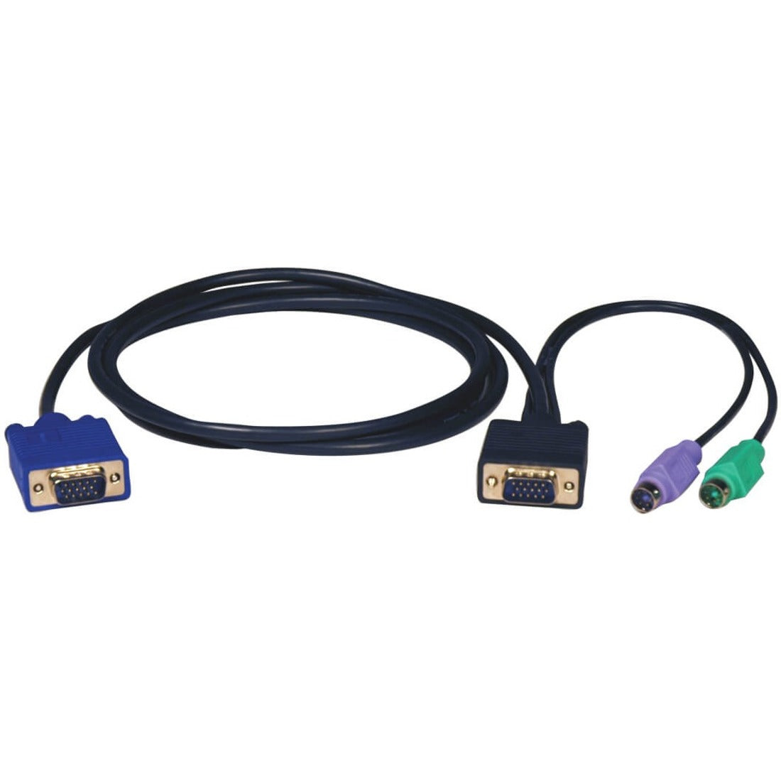 Eaton Tripp Lite Series PS/2 (3-in-1) Cable Kit for KVM Switch B004-008, 15 ft. (4.57 m) - P750-015