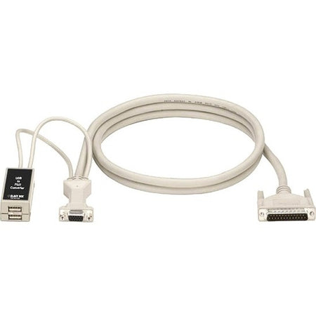 Black Box KVM User Cable - DB25, VGA, USB, 1-ft. (0.3-m) - EHNUSB-0001