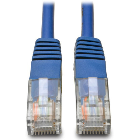 Eaton Tripp Lite Series Cat5e 350 MHz Molded (UTP) Ethernet Cable (RJ45 M/M), PoE - Blue, 1 ft. (0.31 m) - N002-001-BL