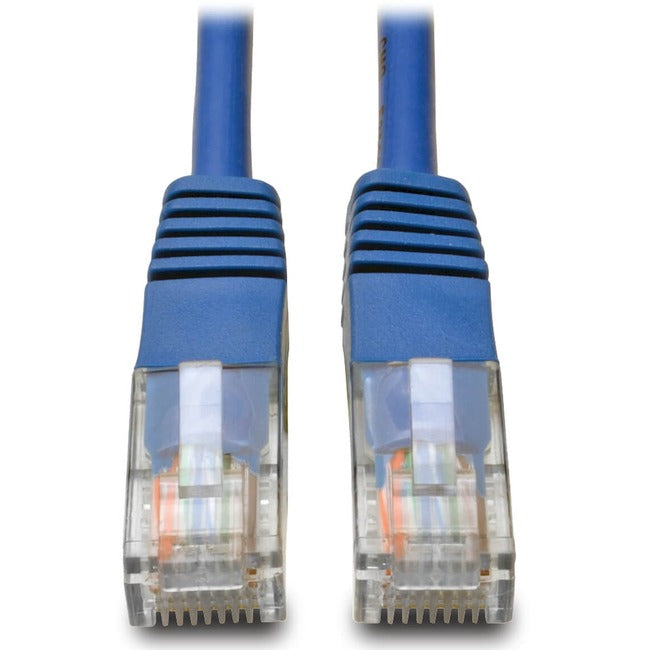 Eaton Tripp Lite Series Cat5e 350 MHz Molded (UTP) Ethernet Cable (RJ45 M/M), PoE - Blue, 1 ft. (0.31 m) - N002-001-BL