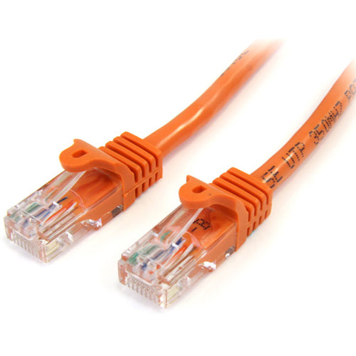 StarTech.com 15 ft Orange Snagless Cat5e UTP Patch Cable - 45PATCH15OR