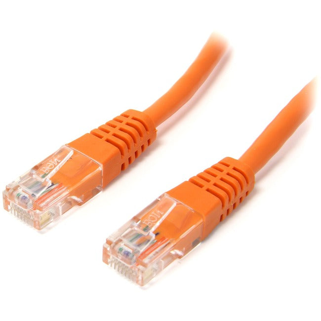 StarTech.com Startech Cat. 5E UTP Patch Cable - 15ft - 1 x RJ-45, 1 x RJ-45 - Category 5e Patch Cable Molded External - Orange - M45PATCH15OR