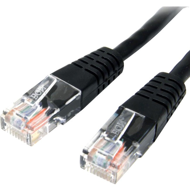 StarTech.com 25 ft Black Molded Cat5e UTP Patch Cable - M45PATCH25BK