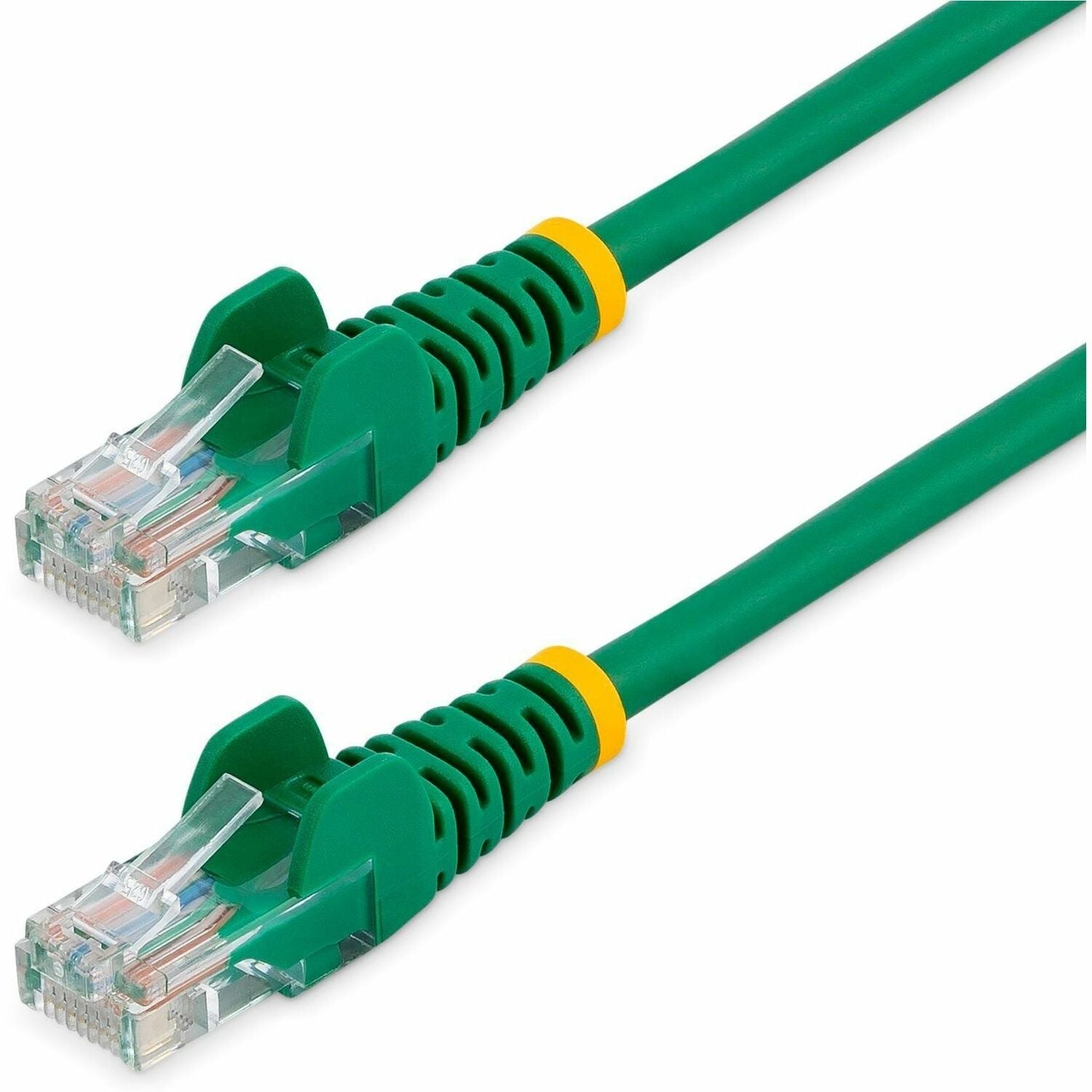 StarTech.com Snagless Cat5e UTP Patch Cable - 25ft - 1 x RJ-45, 1 x RJ-45 - Category 5e Patch Cable Snagless External - Green - 45PATCH25GN