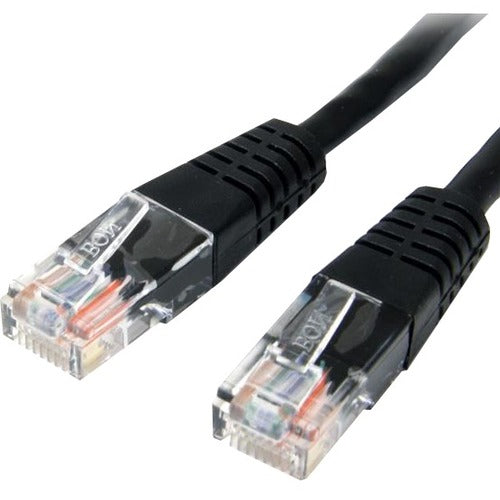 StarTech.com 50 ft Black Molded Cat5e UTP Patch Cable - M45PATCH50BK