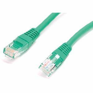 StarTech.com 1 ft Green Molded Cat5e UTP Patch Cable - M45PATCH1GN