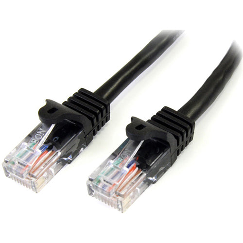 StarTech.com 25 ft Black UTP Cat5e Snagless Patch Cable - 45PATCH25BK