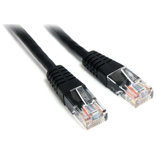 StarTech.com 1 ft Black Molded Cat5e UTP Patch Cable - M45PATCH1BK