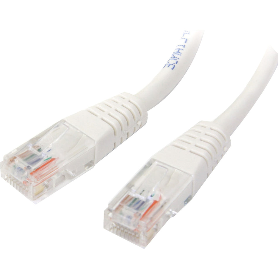 StarTech.com 1 ft White Molded Cat5e UTP Patch Cable - M45PATCH1WH