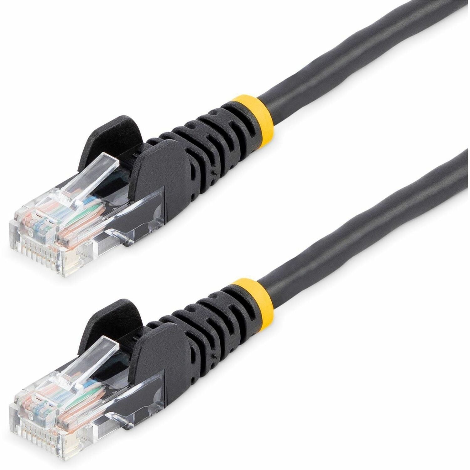 StarTech.com 50 ft Black Cat5e Snagless UTP Patch Cable - 45PATCH50BK