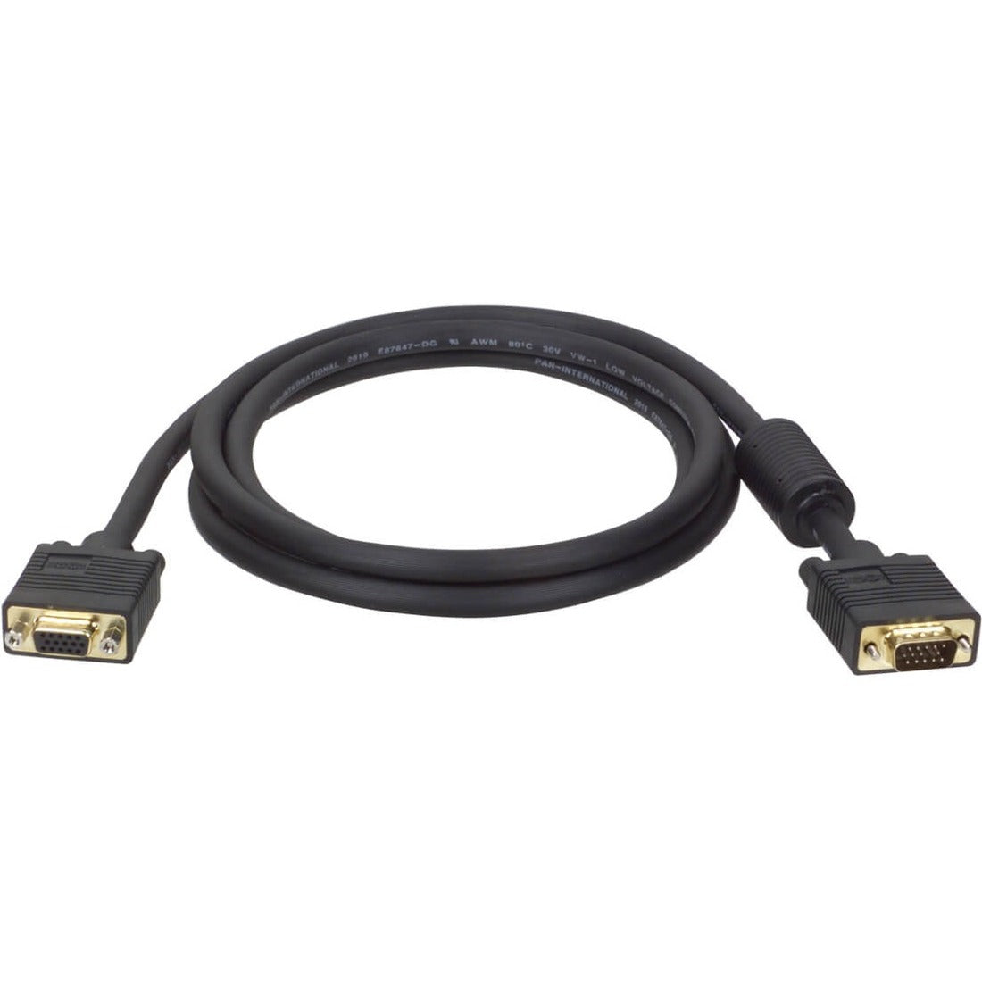 Eaton Tripp Lite Series VGA High-Resolution RGB Coaxial Cable (HD15 M/F)), 25 ft. (7.62 m) - P500-025