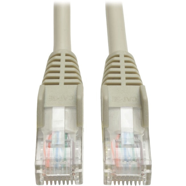 Eaton Tripp Lite Series Cat5e 350 MHz Snagless Molded (UTP) Ethernet Cable (RJ45 M/M), PoE - Gray, 15 ft. (4.57 m) - N001-015-GY