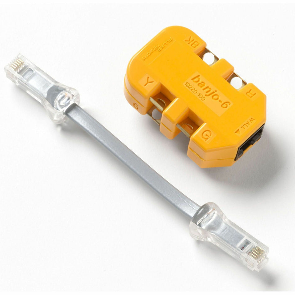 Fluke Networks 6-Wire In-Line Modular Adapter with K-Plug - 10220101