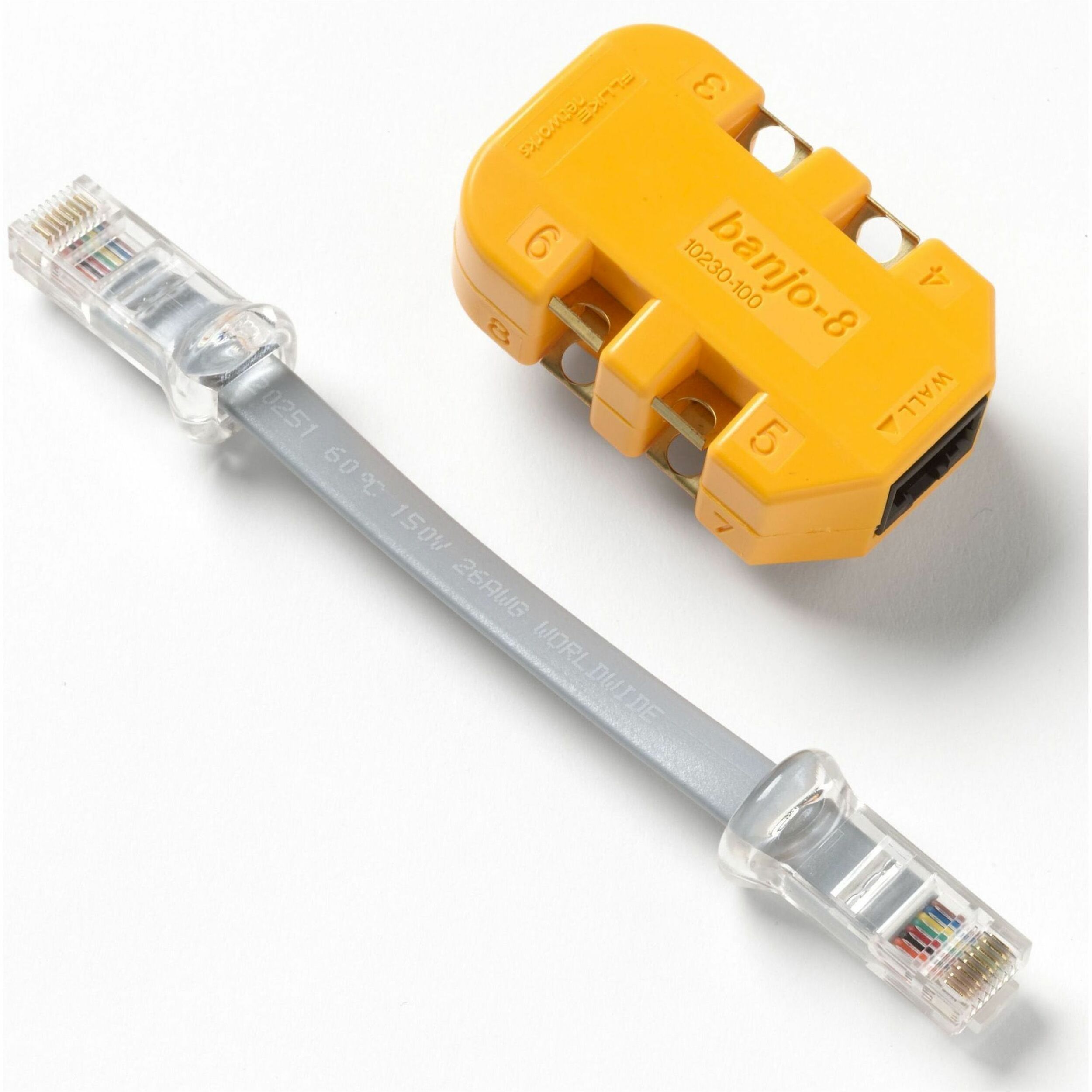 Fluke Networks 8-wire In-line Modular Adapter with K-Plug - 10230101