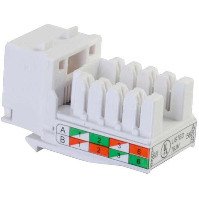 C2G Cat6 RJ45 UTP Keystone Jack - White - 29311