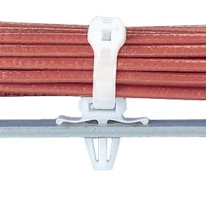 PANDUIT Winged Push Barb Cable Tie Mount - TM2PWH25-C