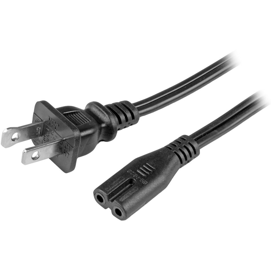 StarTech.com 6ft (2m) Laptop Power Cord, NEMA 1-15P to C7, 7A 125V, 18AWG, Laptop Replacement Power Cord, Power Brick Cable, UL Listed - PXT101NB