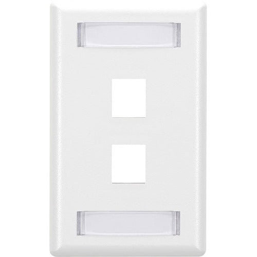 Black Box GigaStation2 2 Socket Network Faceplate - WPT464