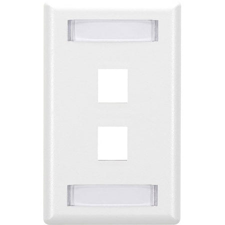 Black Box GigaStation2 2 Socket Network Faceplate - WPT464