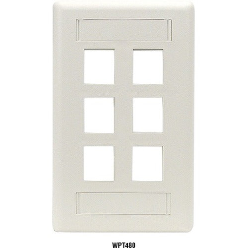 Black Box GigaStation2 6 Socket Network Faceplate - WPT480