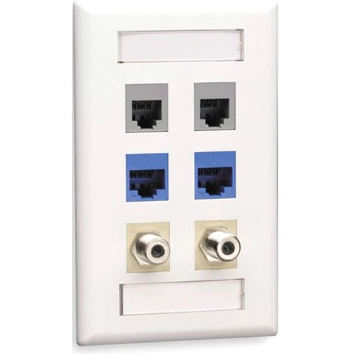 Black Box GigaStation2 6 Socket Network Faceplate - WPT482
