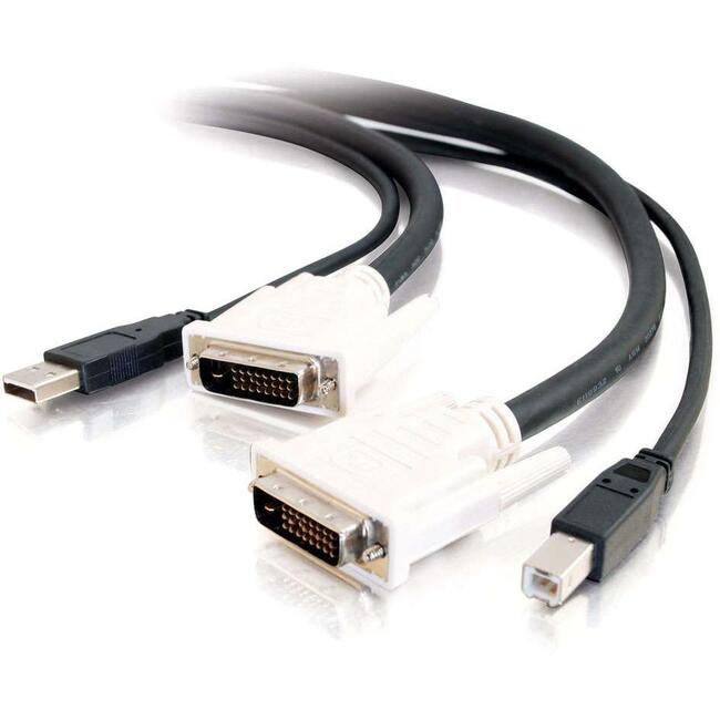 C2G 6ft DVI Dual Link + USB 2.0 KVM Cable - 14177