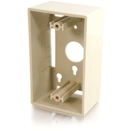 C2G Single Gang Wall Box - Ivory - 03838