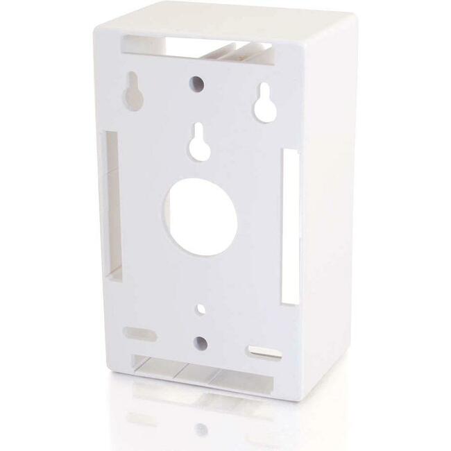 C2G Single Gang Wall Box - White - 03839